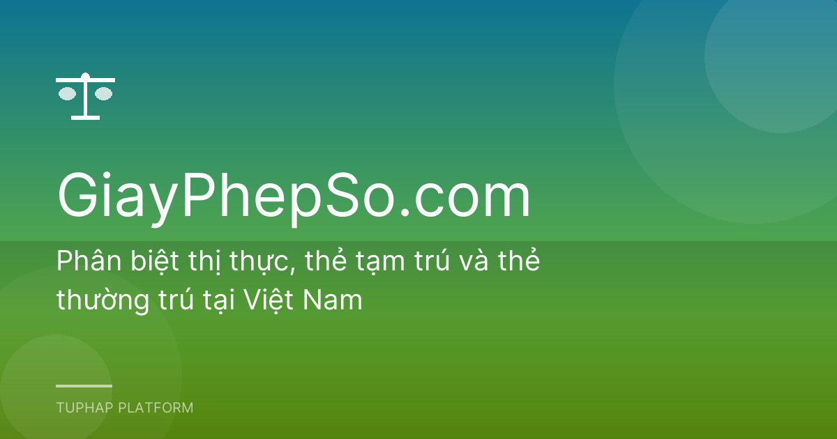 Giấy phép cư trú